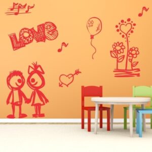 Stenska nalepka Love