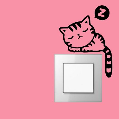 Dekorativna nalepka za stikalo Mucek